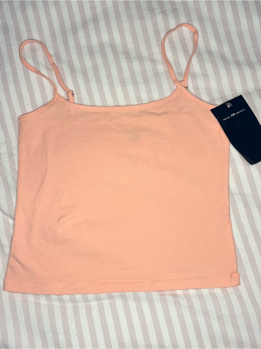 Brandy Melville Peach Spaghetti Strap Tank Top